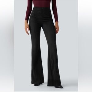HALARA ribbed high waisted tummy control pant